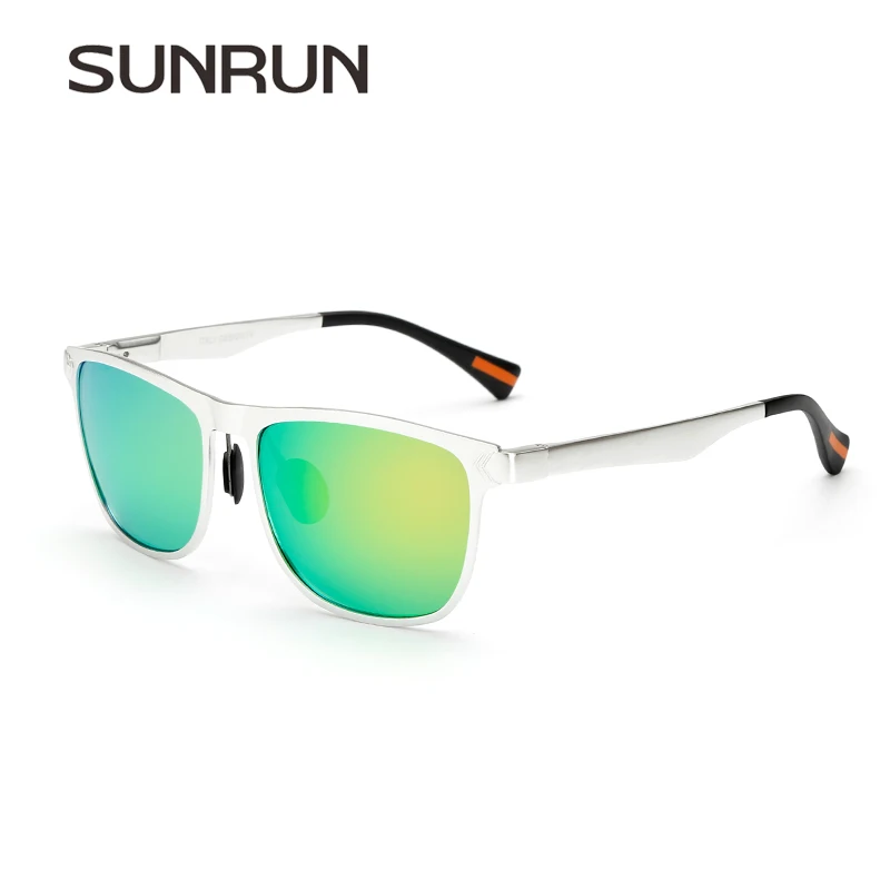 Солнцезащитные очки SUNRUN Мужские поляризационные алюминиевые рамки