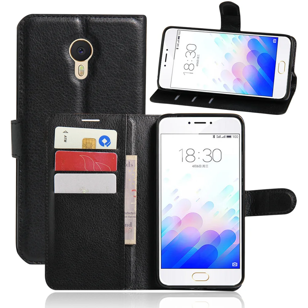 Чехол для телефона Meizu Meilan металлический Note3 флип искусственная кожа задняя