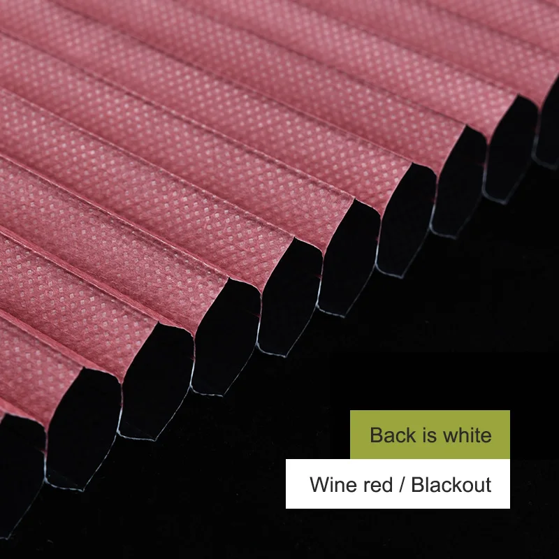 Blackout--Wine Red SUNFREE электрические сотовые жалюзи Индивидуальный размер дневной свет ткань и затемненная ткань шумоподавление моторизованные сотовые жалюзи - Цвет: Blackout--Wine Red