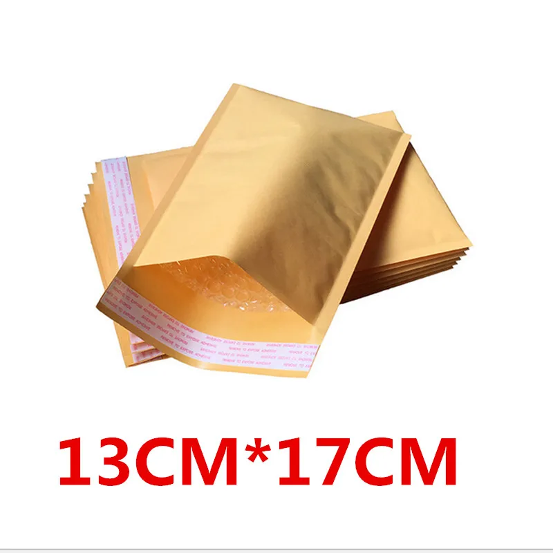 Sobres acolchados de papel Kraft de alta calidad, bolsas de 130x170mm, 5,1x6,7 cm, x pulgadas, venta al por mayor de fábrica, 50 unidades