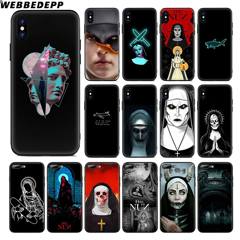 WEBBEDEPP The Nun Movie Girl Soft Silicone Case for Apple iPhone 11 Pro Xr Xs Max X or 10 8 7 6 6S Plus 5 5S SE TPU |