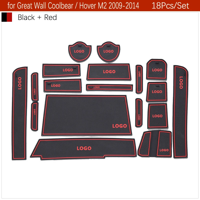 Противоскользящие резиновые ворота слот чашки коврик для Great Wall H2 Coolbear H5 H6 H9 M4 витиеватый Voleex C30 GreatWall аксессуары наклейки