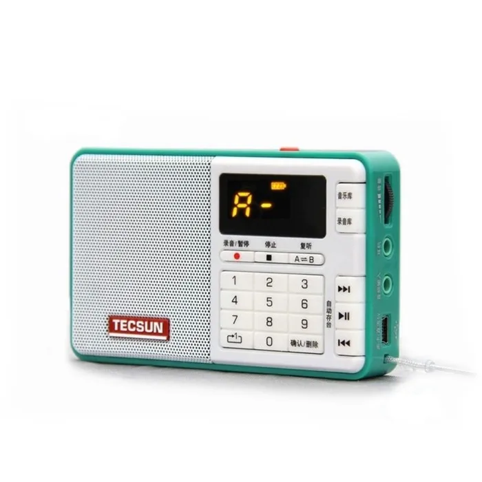 TECSUN Q3 FM стерео Карманный Размеры Регистраторы MP3 плеер радио FM 76-108