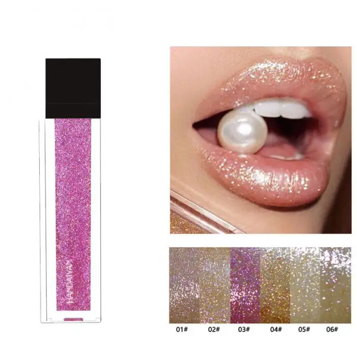 Hot Liquid Lipstick Metallic Glitter Waterproof Long Lasting Lip Gloss Cosmetics Shimmer Beauty Lips Makeup Matte Lipgloss SJ66
