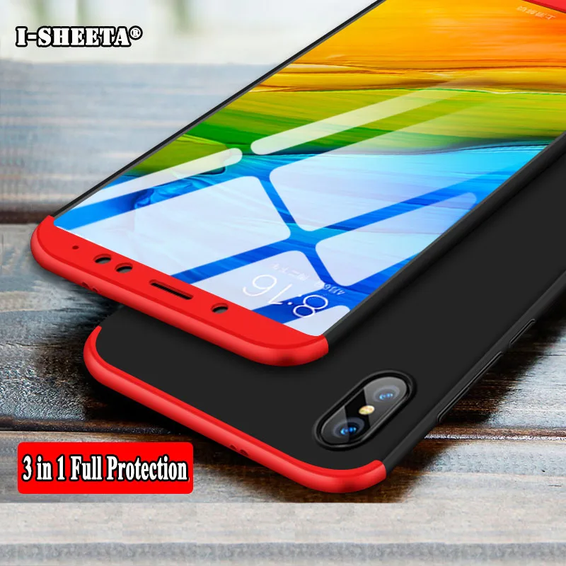 Ударопрочный тонкий жесткий чехол для Redmi Note 5 6 Pro Plus 360 с полной защитой Xiaomi Mi A1 A2 MIX
