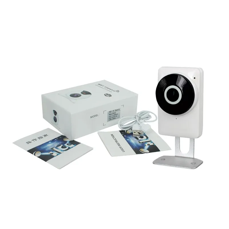 HD Wifi P2P Cctv Камера IP аудио Запись Беспроводной 720 P Широкий формат Fisheye мини дешевые
