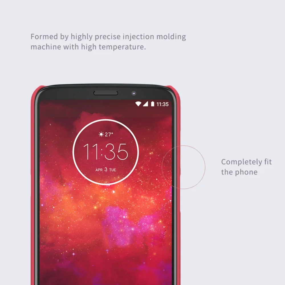 Чехол Nillkin для Moto Z3 для Moto Z3 Play матовый щит ПК Жесткий Чехол для задней панели СПС Moto Z3/Z3 Play чехол с подарком