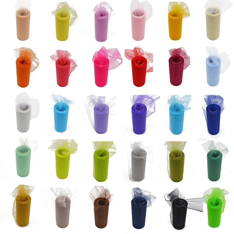 15 см 25 ярдов тюль в рулоне катушка органза аксессуары сделай сам для украшения