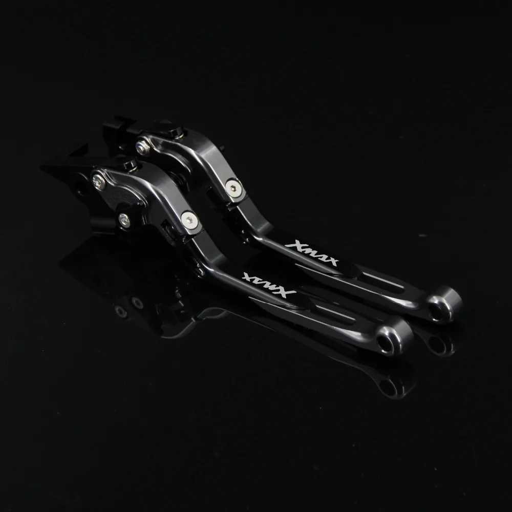 RiderJacky 1 пара титан + черный мотоцикл Откидное Выдвижная сцепные рычаги для Yamaha XMAX