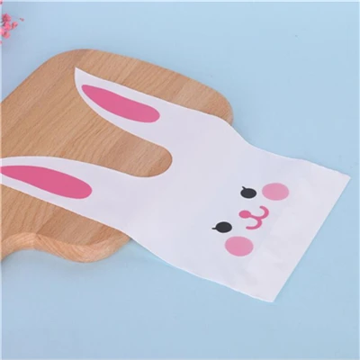 Cute 17 D& P 10 шт милый с кроличьими ушами для печенья мешок подарка для конфет печенья закуски выпечка посылка Свадебные сувениры подарки пасхальное украшение - Цвет: Cute 17