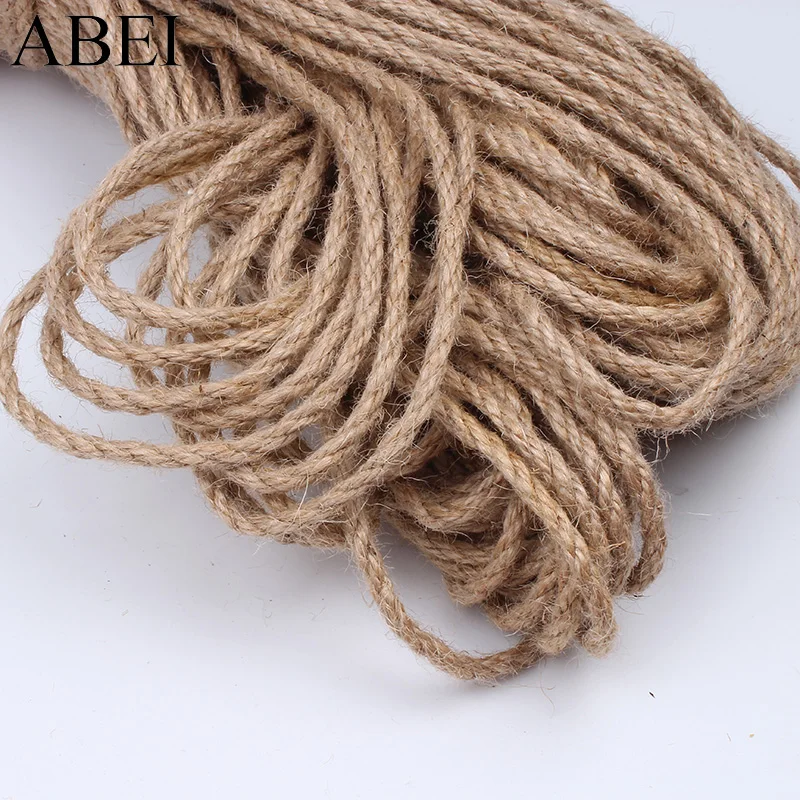 Джутовая лента из пеньковой веревки 5 мм 20 ярдов свадебная конфетная коробка