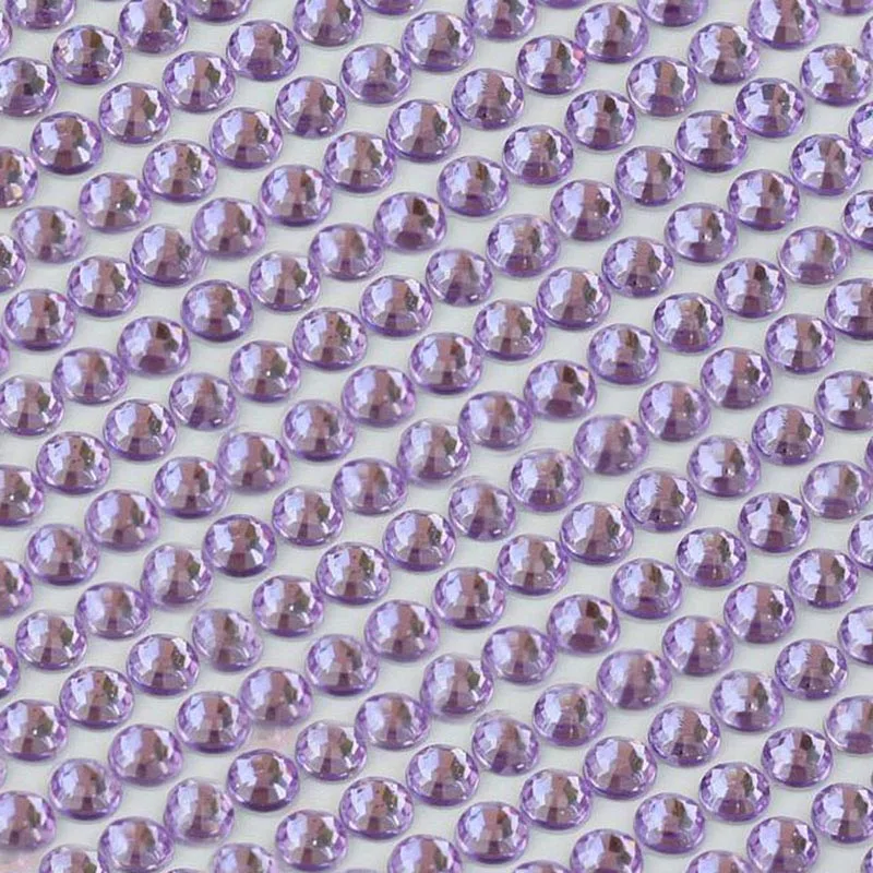 Light Purple 6 мм хрустальные стразы, самоклеющиеся наклейки для мобильного телефона, декор для автомобиля, сделай сам, ремесленные наклейки, камни для рукоделия, принадлежности для скрапбукинга, наклейки - Цвет: Light Purple