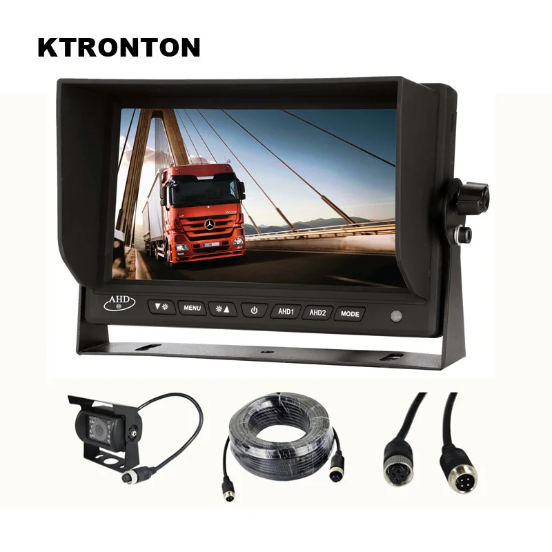 AHD 1080P CCD Автомобильная резервная камера заднего вида 18 IR светодиодный + 7 дюймов HD