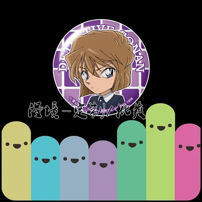 58 мм Аниме Детектив Конан чехол закрыт Джимми Кудо Kaitou малыш Хаттори Heiji значки на