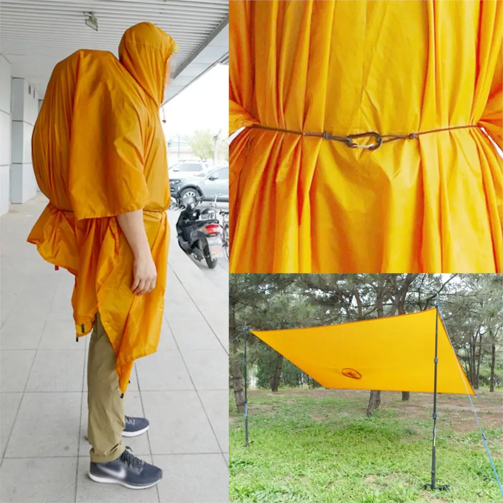 Одинарный 20D двойной нейлон с силиконовым покрытием ультралегкий походный