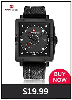 NAVIFORCE Брендовые спортивные мужские часы, кварцевые наручные часы, водонепроницаемые кожаные военные часы, мужские армейские часы, мужские часы