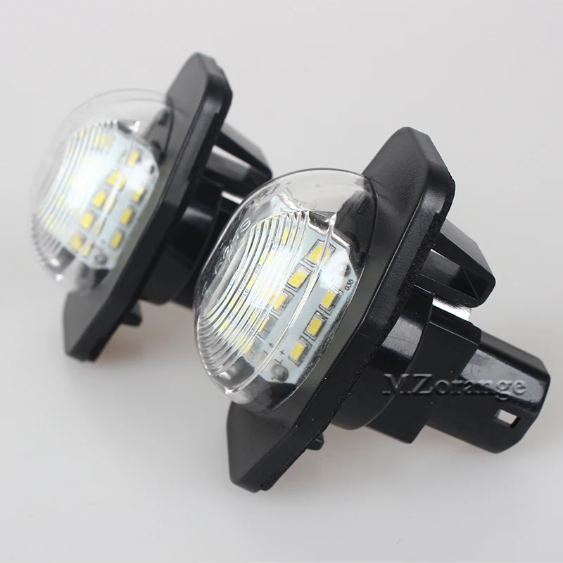 2X Автомобильный светодиодный Подсветка регистрационного номера 12V SMD3528 Светодиодная лампа для номерного знака для Защитные чехлы для сидений, сшитые специально для Toyota Corolla Auris Alphard Сиенна желаю Scion XB XD Urban