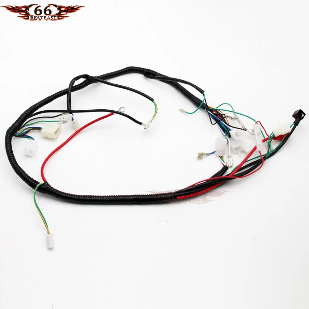 Полная электрика для 4-тактного квадроцикла ATV QUAD Buggy Gokart 150 200 250 300CC проводка CDI 8 катушек статор задний фонарь Zongshen Lifan on.