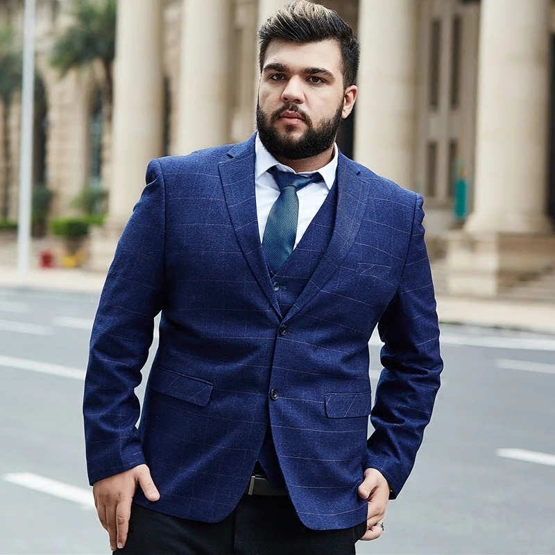 

Блейзер мужской клетчатый, размера плюс, 6XL, 7XL, 8XL, 9XL, 9xl