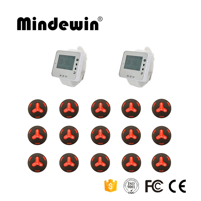 Mindewin 2017 модный дизайн больничные часы пейджер 2 шт наручные + 15 водонепроницаемые