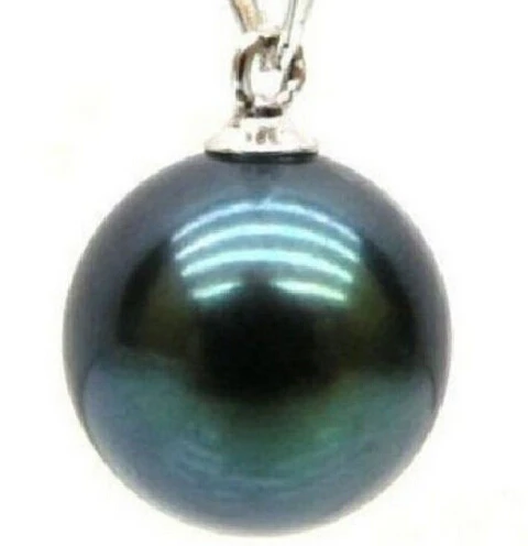 ZCD 322 + Идеальный Круглый 15 16 мм черный жемчужный кулон|pendant black|pendant pearlpendant round |