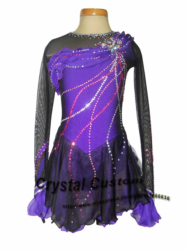 

Hot Sales Figure Skating Dress For Girls Graceful New Brand Ice Figure Skating Dress Competition DR3309