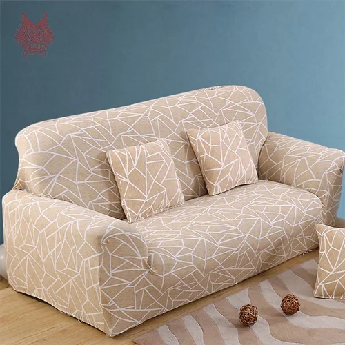 Geometric print 1 сиденье 2 сиденья 3 сиденья 4 сиденья геометрический принт стрейч чехлы для сидений Чехол универсальный эластичный сила чехлы для диванов SP3968 - Цвет: Geometric print