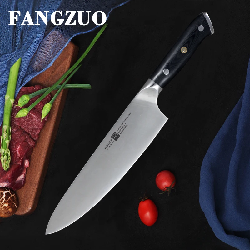 FANGZUO кухонный шеф-нож для приготовления пищи G10 ручной нож 8 дюймов Германия 1 4116