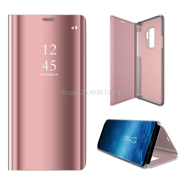4 Зеркало Smart View раскладной чехол с окошком для samsung Galaxy S9 9 S SM-G960F G960F/DS S9 плюс S9Plus S9+ G965F G965F/DS S9+ S 9+ случаях - Цвет: 4