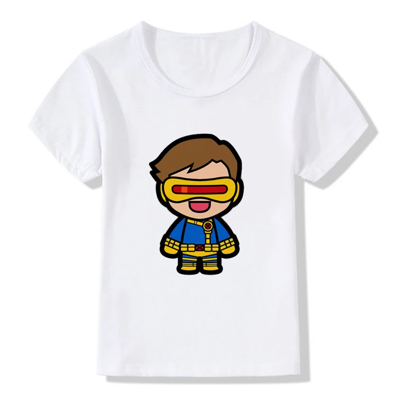 Летние топы для девочек/мальчиков футболки стиль Chibi забавная Футболка с принтом