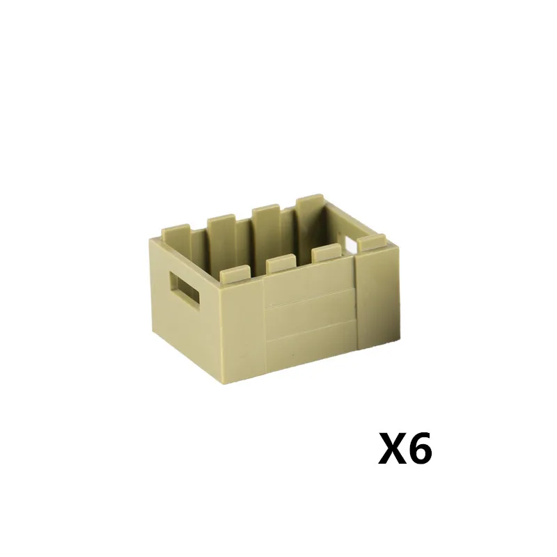 GreenBox-6pcs Наборы кубиков средневекового оружия лук стрела вилка меч Молот шлем нож масляный барабан строительные блоки MOC войны город запчасти игрушки C103 - Цвет: GreenBox-6pcs
