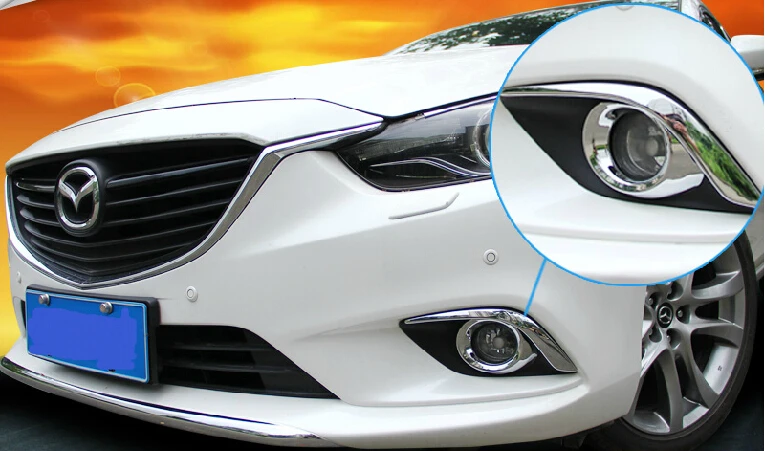 Автомобильный противотуманный светильник накладка на передний для Mazda 6 atenza 2014 2015