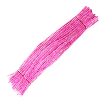 pink as picture 200 шт 300x6 мм металлический блеск стебли синели, очистители труб Детская плюшевая обучающая игрушка ручной работы DIY - Цвет: pink as picture