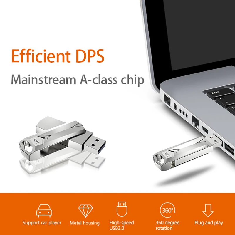 USB-флеш-накопитель DM PD096 металлический 256/64/128 ГБ 32/16/3 0 Гб | Компьютеры и офис