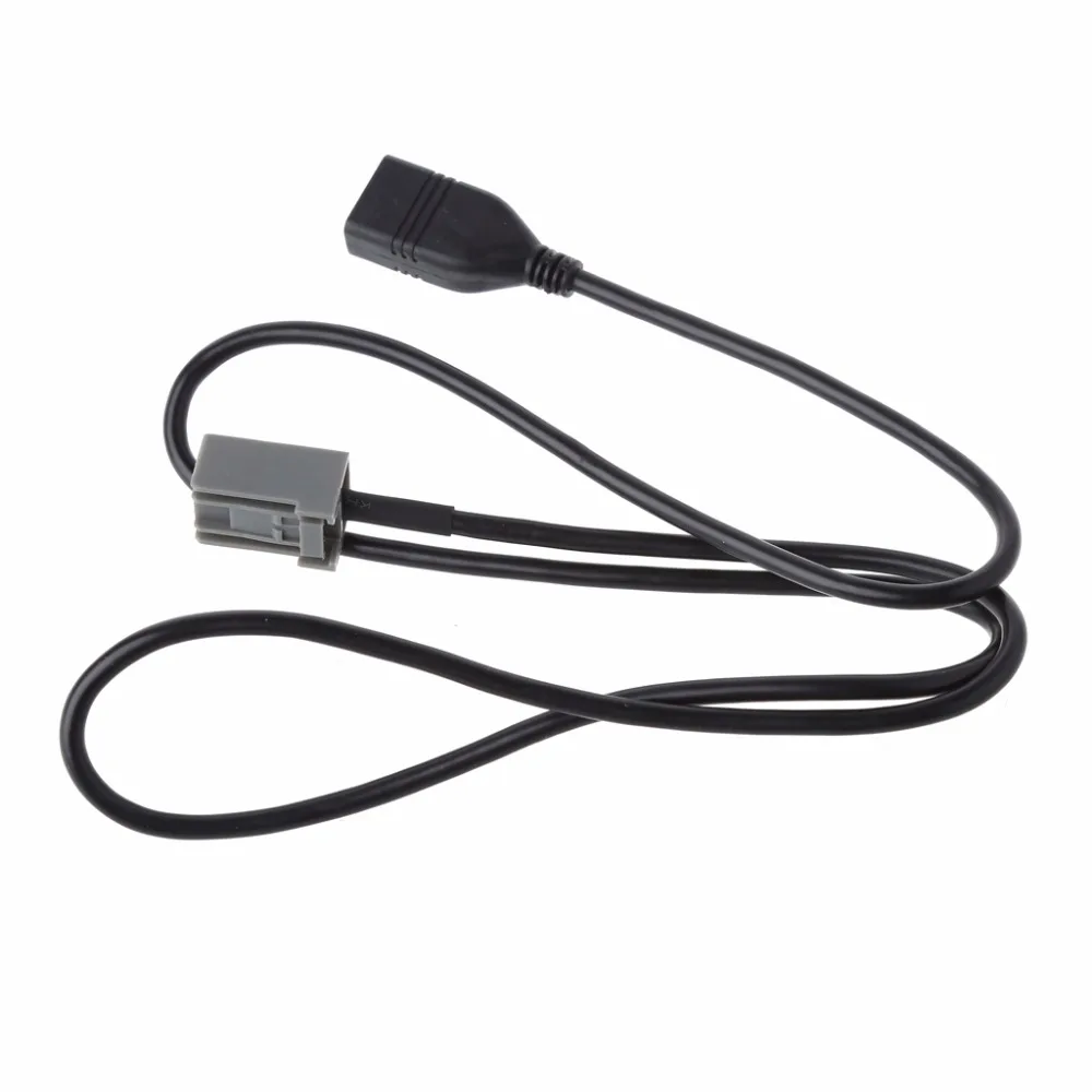 Автомобильный Удлинительный кабель USB 2 0 90 см аудио и музыкальный адаптер провод
