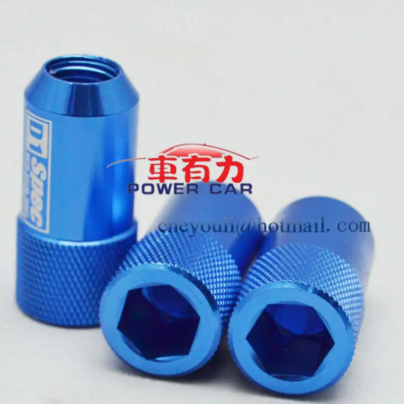 бесплатная доставка алюминиевый d1 спектр гоночный автомобиль колеса гайки