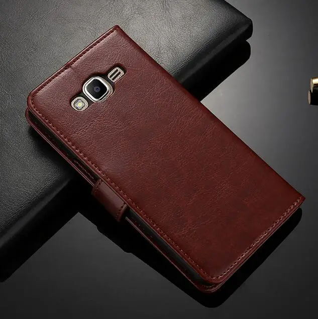 Винтажный Премиум кошелек кожаный держатель для карт чехол для samsung SM-G531H Galaxy Grand Prime VE G531H SM-G530H G530H SM-G531F
