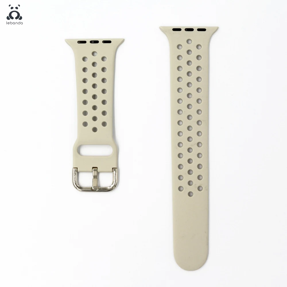Antique White Lebanda спортивный ремешок для наручных часов Apple Watch 5/4/3/2/1 ремешок для наручных часов iWatch, силиконовой лентой из мягкой дышащей ткани Замена 38/42/40/44 мм - Цвет ремешка: Antique White