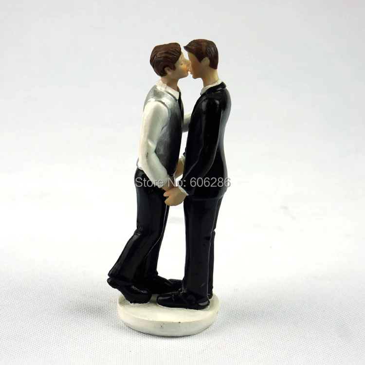 Смоляные фигурки жениха, свадебный подарок для геев, украшение торта для геев, пара, свадебный торт, Топпер