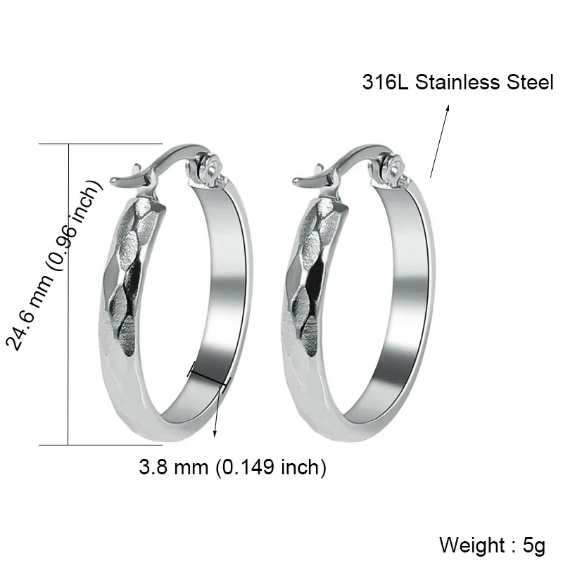 1359 Silver Серебряные/Золотые круглые серьги без никеля, ювелирные изделия из нержавеющей стали для женщин, женские золотые серьги-кольца, свадебные аксессуары - Окраска металла: 1359 Silver