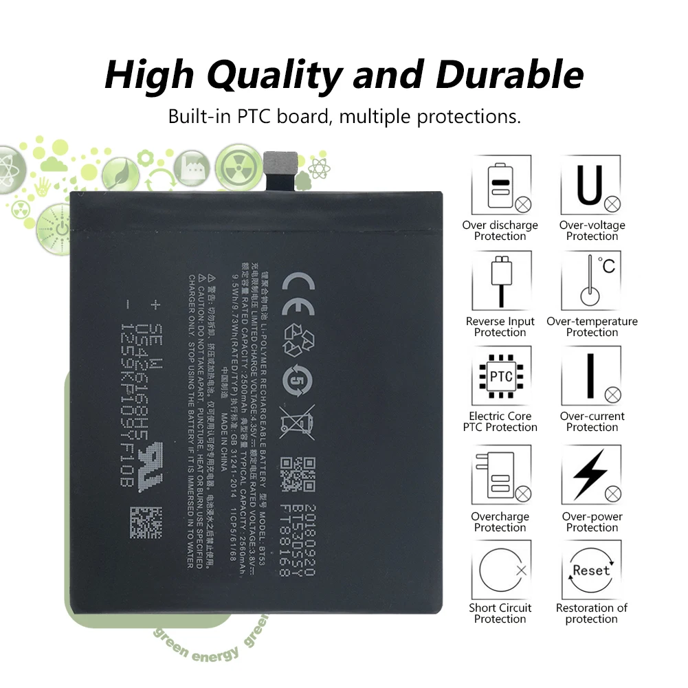 Оригинальная Lipo BT56 батарея для телефона BT-56 BT 56 для Meizu M576 Pro 5 MX5 Pro сменная аккумуляторная батарея