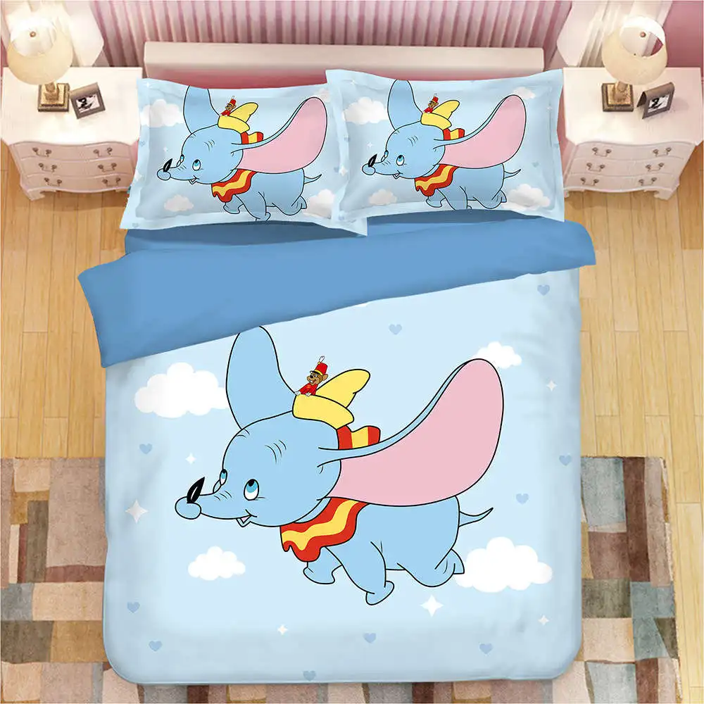 8 Disney мультфильм Dumbo постельные принадлежности комплекты для мальчиков/девочек Детская односпальная средняя двуспальная большая двуспальная Пододеяльник Набор наволочек двуспальное одеяло покрывало - Цвет: 8
