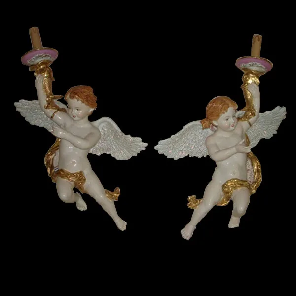 &quotAngel Baby&quot Керамический Настенный Светильник Фарфор Стены Бра для Дома Крытое