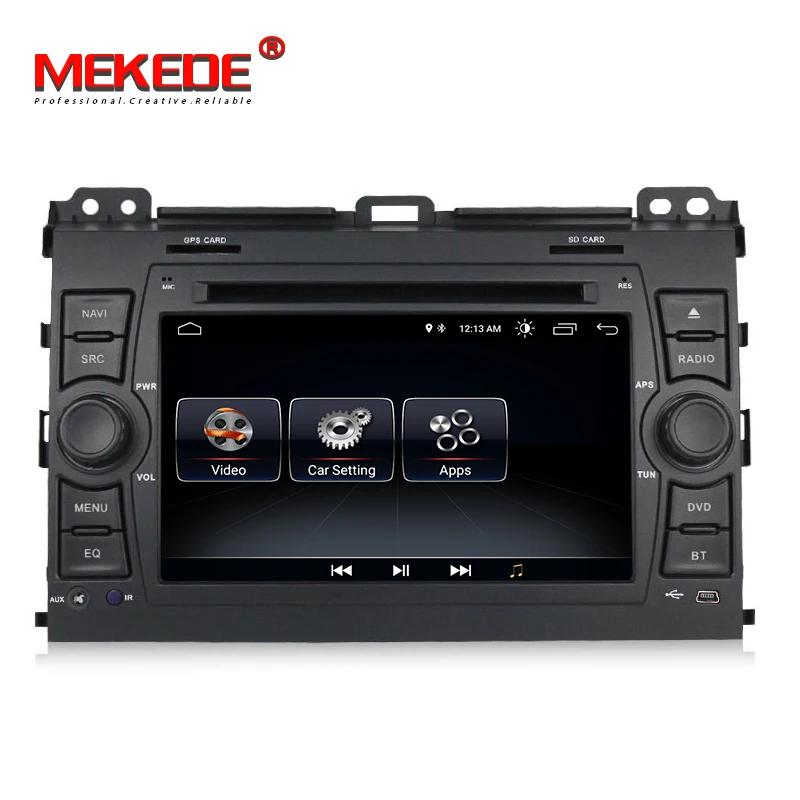 MEKEDE Android 8 1 2 din мультимедийный плеер для Toyota Prado 120 Land Cruiser 2004-2009 Автомобильный Радио