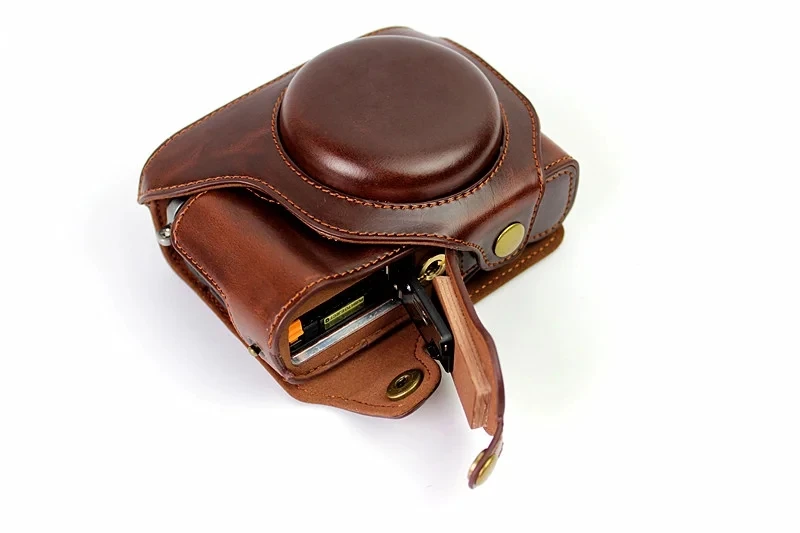 PU leather Digital camera case bag cover pouch for Fuji Fujifilm X70 Camera x70 Accessories With Battery Bottom Opening | Электроника