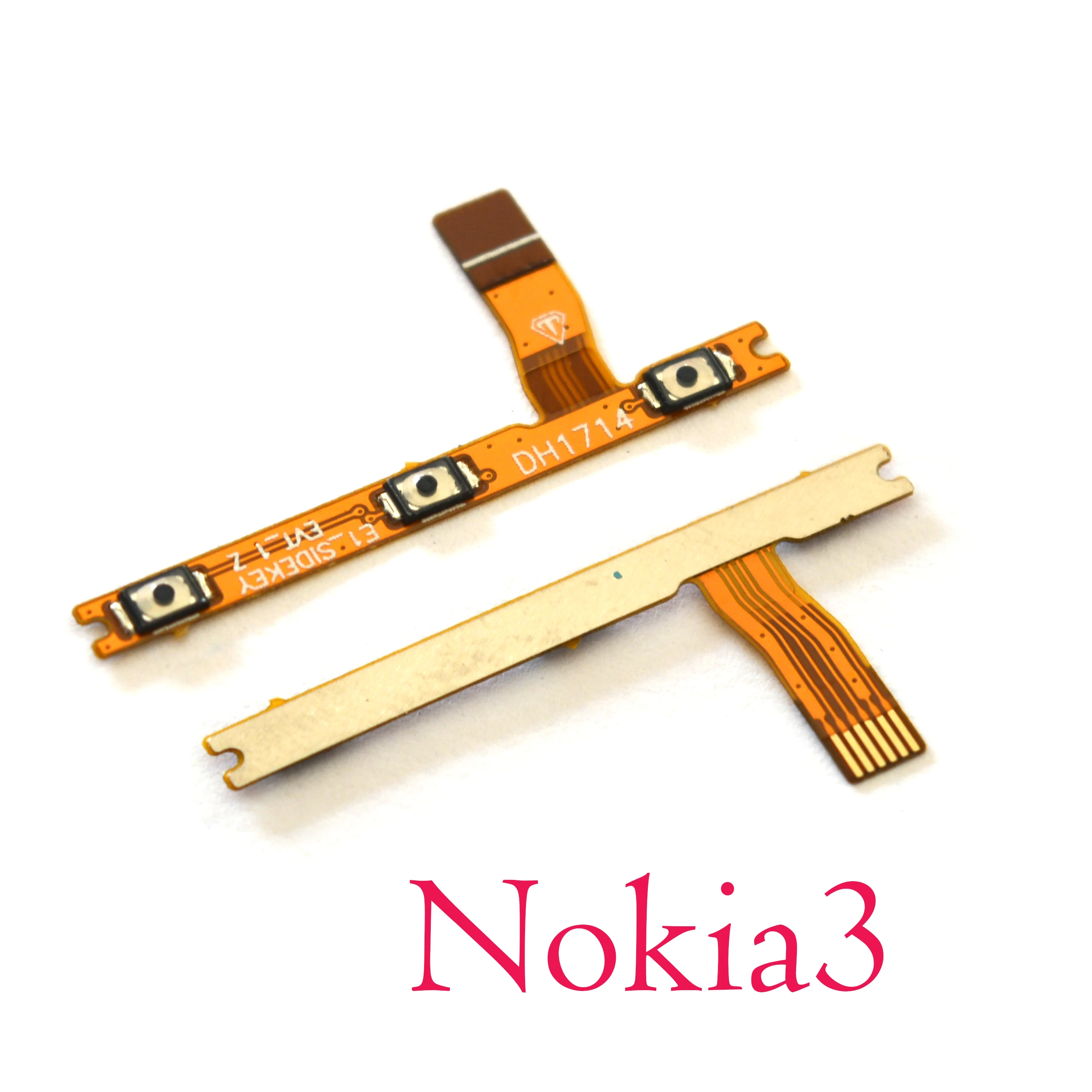 for Nokia 3 Включение/выключение питания, Громкость+/-боковые кнопки полосы flex кабель для Nokia 2 2,1 3 3,1 5 5,1 6 6,1 7 7,1 8 плюс - Цвет: for Nokia 3