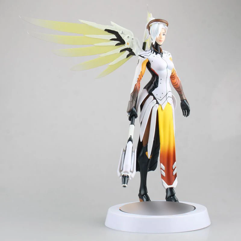 Экшн фигурка OW Mercy модель kinderen Speelgoed Geschenken Collectie Tracer ПВХ 30 см игровая фигура|action
