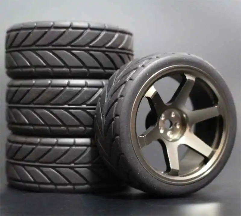 Шины HSP HPI гоночные металлический обод колеса 4 шт. для радиоуправляемых 1/10