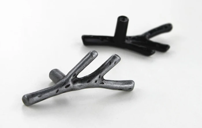 Одна деталь винтажные Творческий филиал мебельные ручки старинное серебро черный ящик кухонного шкафа ручки дверные ручки