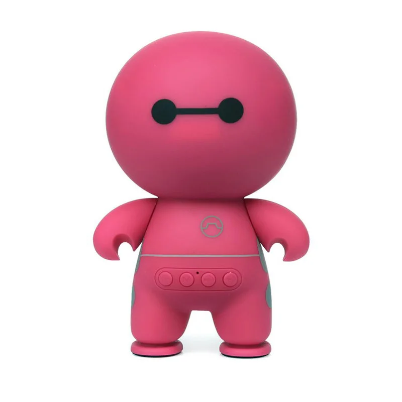 Красный Мультяшный Baymax беспроводной bluetooth динамик портативный мини прекрасный аудио громче bluetooth динамик поддержка TF/USB - Цвет: Красный